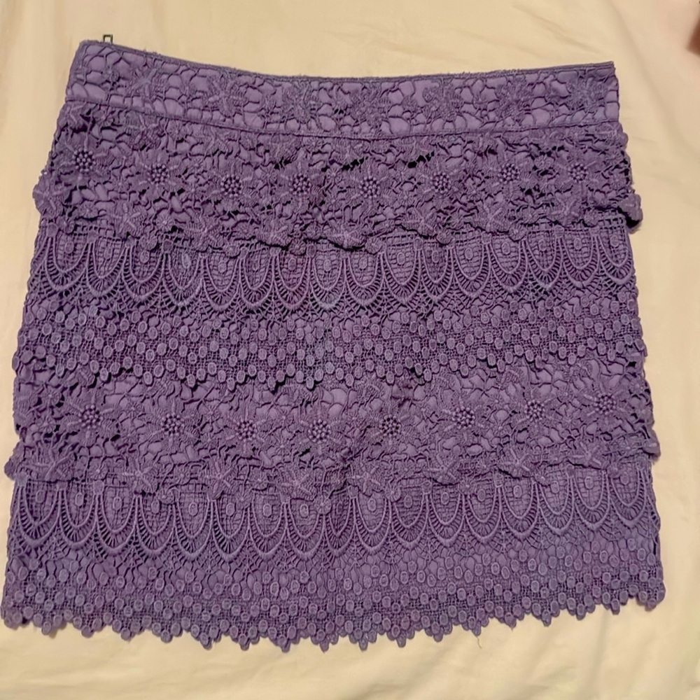 American Eagle purple lace skirt size 0